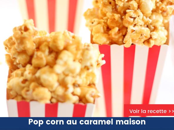Pop corn au caramel maison